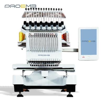 Hat/T-shirt/flat/3D/sequin/cording/beading PROEMB embroidery computerized single head embroidery machine embroidery logo embroidery machines